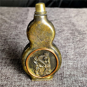 仿古铜器工艺品 荣宝斋砚滴水滴水壶鼻烟壶 书房文化用品