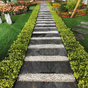 天然青石板庭院踏步石花园草坪垫脚石园林铺路汀步石户外仿古地砖