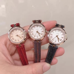 韩国专柜正品 LLOYD 新款 圆表盘 钻石表盘 罗马数字 皮带手表