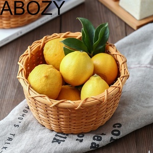 家用水果篮藤编手工大容量果蓝水果篮柳编家用客厅茶几糖果干果盘