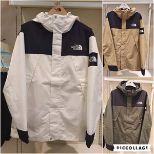 thenorthface/北面 21新袖标拼色连帽防水冲锋衣男女同款 nj4hm51