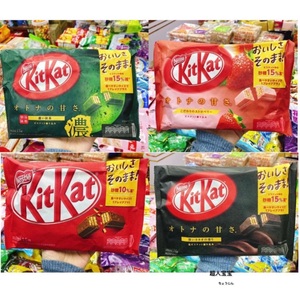 日本进口零食雀巢Kitkat抹茶巧克力涂层威化夹心饼干