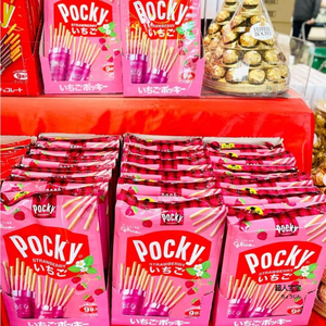 日本进口 格力高百力滋glico百奇pocky草莓巧克力酱饼干棒