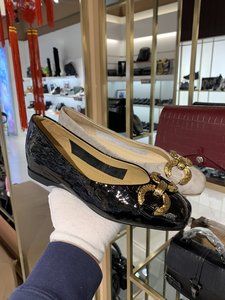 AOLUN澳伦皮鞋实体店女鞋 2021年春秋新款漆皮内增高超软浅口单鞋