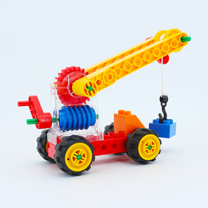兼容乐高大颗粒积木涡轮吊车稻草人风扇风车赛车45002 9656拼装