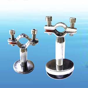 不锈钢成品支架带盘底板装饰盖管卡管夹卡箍托架管件支撑架固定夹