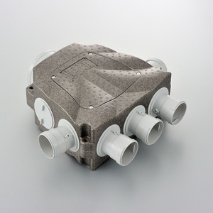 泡沫abs分风箱新风系统pe管分风箱顶送风一分六分风箱直径150变75