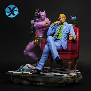 jojo的奇妙冒险吉良吉影 手办模型 动漫树脂gk 帅气坐姿