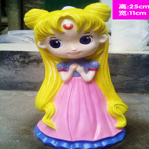 高小月 新款卡通石膏像乳胶模具娃娃白胚磨具广场地摊货源