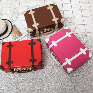 复古手提箱子小行李箱小清新化妆箱可爱小型旅行箱女便携密码箱包