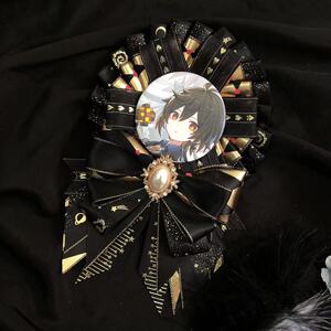 吧唧托痛包配饰谷美装饰动漫周边饰品吧唧拖黑色徽章托lolita配件