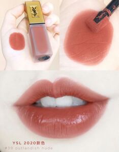 现货ysl/圣罗兰2020金盖哑光唇釉16新色34 38 39 outlandish nude