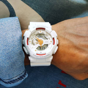 卡西欧手表35周年钻石月老红线ga-110ddr-7a/ba-110ddr-7a情侣表