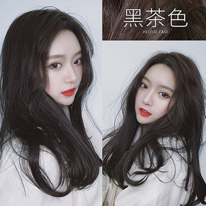 自然黑色染发剂膏遮白发懒人神器女网红头发颜色天然植物纯自己染