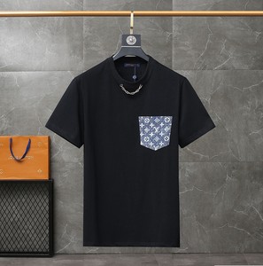 lvshuijian/路易lv威登新款男装字母logo印花短袖休闲运动男生t恤