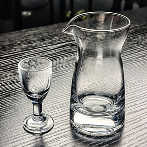 水晶玻璃白酒杯小酒杯套装商用白洒无把分酒器高端家用高级感精致