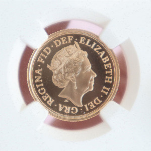 ngc英国女王伊丽莎白马剑8克金币纪念币年份2017年(已售)