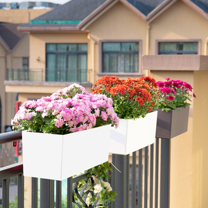 阳台花箱悬挂式花盆网红栏杆护栏壁挂花槽户外自吸水长方形种植箱