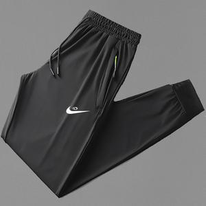 耐克顿aj冰丝裤男士夏季超薄款速干运动休闲长裤宽松加大码空调裤