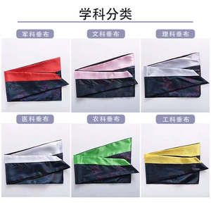 垂布披肩绶带大学生毕业礼服学士袍硕士服领子学位服学士服