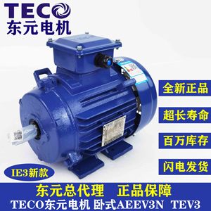TECO东元电机AEEV3N 0.55 1.1 2.2 3 4 5.5 7.5 11 15KW 马达卧式