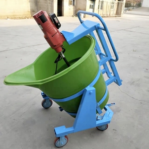 小型家用电动鸭嘴塑料灌浆料搅拌器机水泥搅拌机石膏自流平搅拌桶