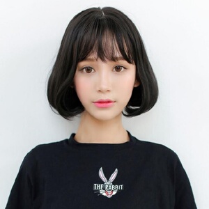 韩国假发女短发bobo头时尚逼真高温丝空气刘海短波波头短发发型
