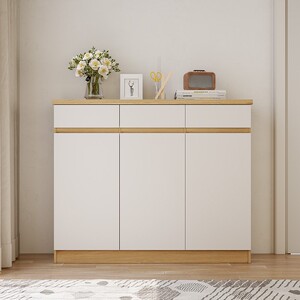 现代简约入户鞋柜矮柜玄关柜储物柜家用门口收纳柜置物柜实木定制