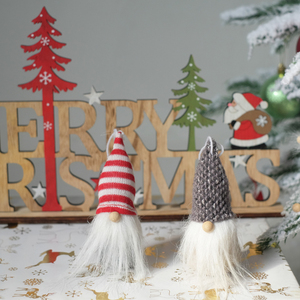 北欧外贸羊毛毡迷你圣诞老人玩偶圣诞挂件摆件圣诞树装饰圣诞布置
