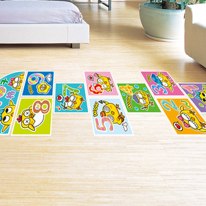 幼儿园班级儿童房间卧室地板装饰品贴纸贴画自粘卡通可爱跳格子