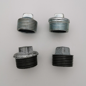 镀锌堵头 自来水管堵4分6分1寸丝堵 玛钢管件 铸铁塞头dn15 20 25