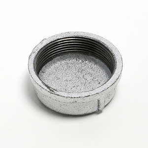 镀锌管帽4分6分1寸2寸内丝堵头封头dn50闷盖螺纹丝扣铸铁堵帽6580