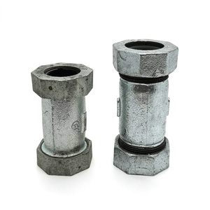 国标镀锌快速活接头 水管伸缩节 抢修器 铸铁快接哈夫节4分6分1寸