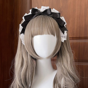 女仆发箍lolita头饰蝴蝶结doll感可爱jk配饰软妹头箍百搭kc日常萌
