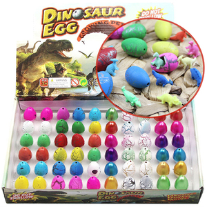 一盒60个可孵化小恐龙恐龙蛋遇水膨胀蛋复活蛋孵化蛋变形玩具包邮