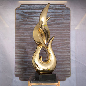 《春意盎然》简约招财酒店客厅个性家居玄关抽象摆件软装饰工艺品