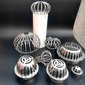 不锈钢天台地漏防堵罩110pvc落水管漏斗滤网阳台树叶楼顶排水鱼池