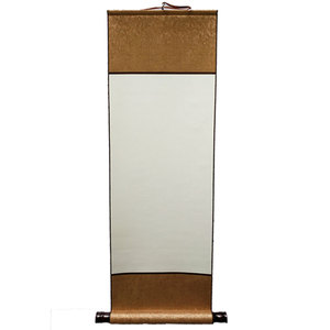 书画装裱定做空白画轴中堂全绫宣纸书法绘画卷轴非仿绫纸装裱包邮