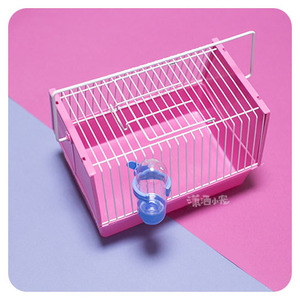 仓鼠 金丝熊 花枝鼠外带笼子 运输盒 便携手提笼 外出笼小宠房子