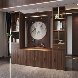 隔断屏风柜镂空