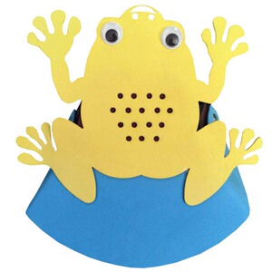 青蛙和蟾蜍头饰动物癞蛤蟆头套立体帽子幼儿园讲故事表演道具儿童