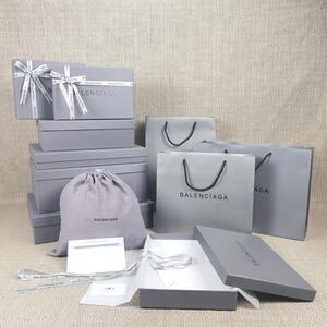 巴黎世家衬衫围巾盒鸭舌帽包装盒袋老爹鞋盒子手提礼品袋
