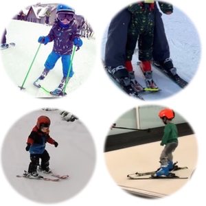 滑雪板头夹子连接器初学滑雪辅助器成人儿童双板板头犁式限距器