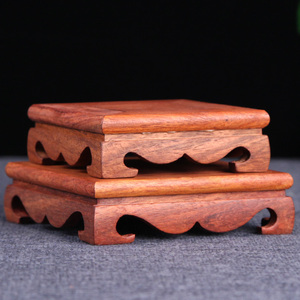 红木正方形底座实木石头奇石佛像摆件花盆花瓶底座托架木垫子底座