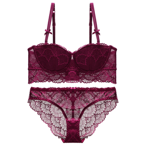 内衣套装女性惑蕾丝薄款