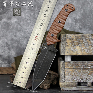 【穿甲刃二代】户外刀sleipner工具钢高硬度小直刀野营锋利求生刀
