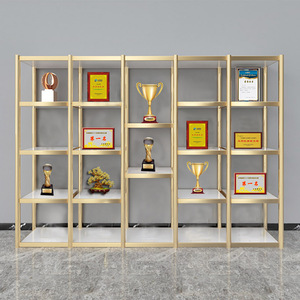 荣誉证书展示架奖牌奖杯产品货架合格证手办授权书陈列模型展示柜