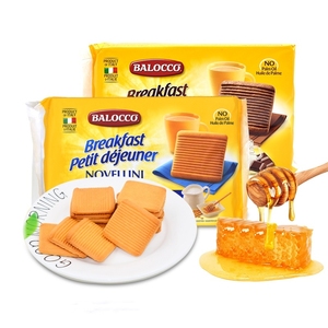 意大利进口Balocco百乐可奶油蜂蜜酥性饼干巧克力味早餐零食小吃
