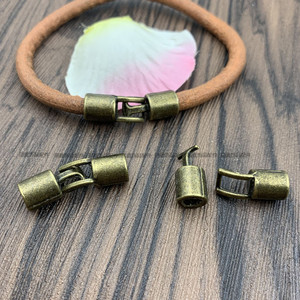 孔5mm 古青合金扣手链项链搭扣 复古连接扣皮绳扣头接头扣diy手工