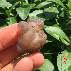 埃及玛瑙熊猫石天然原石摆件一物一图款